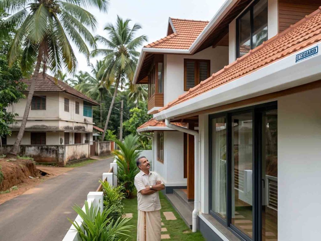 The Cause of Roof Water Overflow during Rain (And the Solution of Gutters)